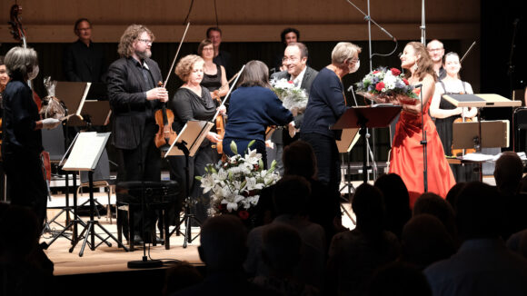 Christiane Karg, Sopran, und das Kammerorchester Basel unter der Leitung von Riccardo Minasi © Marcel Giger